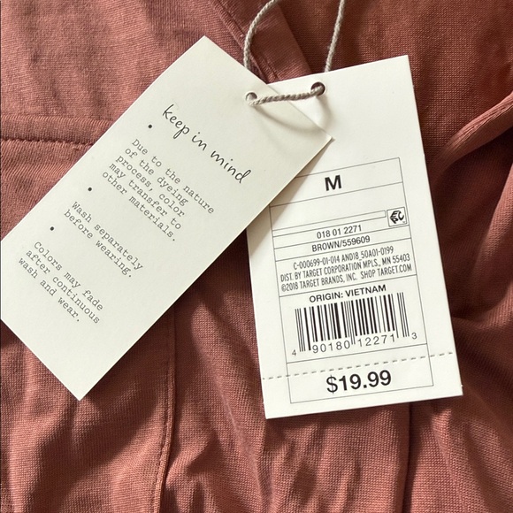 A New Day Rust Long Sleeve Utility Blouse NWT Size M - Picture 4 of 4